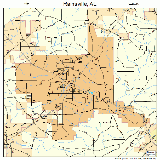 Rainsville, AL street map