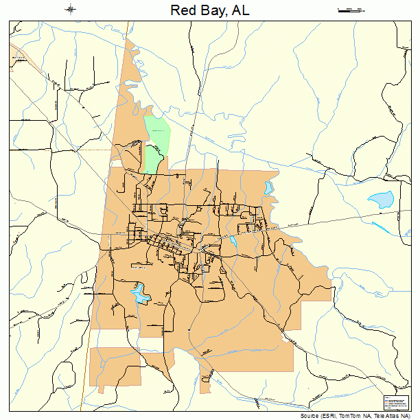 Red Bay, AL street map