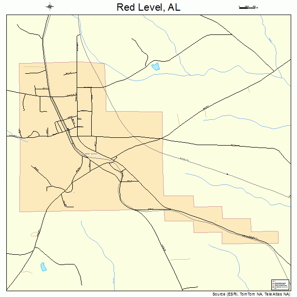 Red Level, AL street map