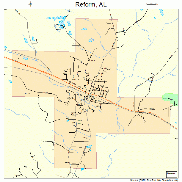 Reform, AL street map