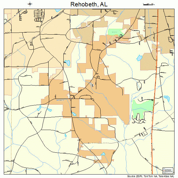 Rehobeth, AL street map