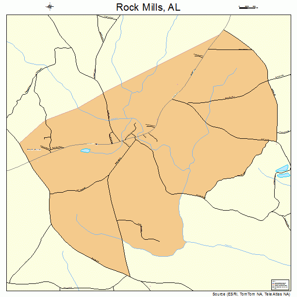 Rock Mills, AL street map
