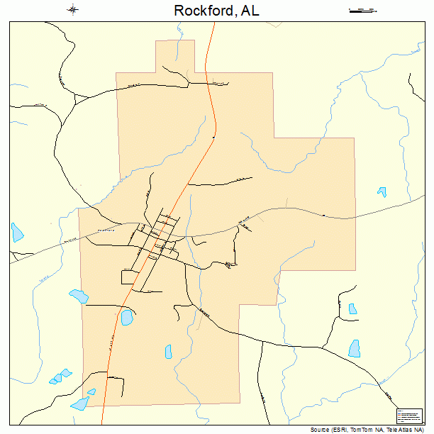 Rockford, AL street map