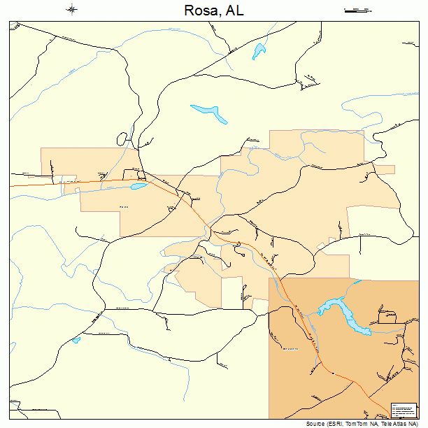 Rosa, AL street map