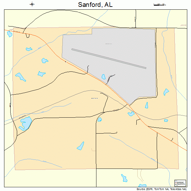Sanford, AL street map