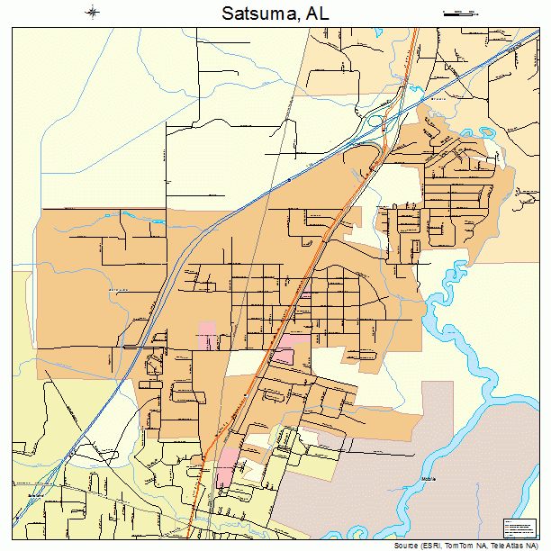 Satsuma, AL street map