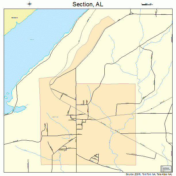 Section, AL street map
