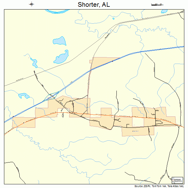 Shorter, AL street map