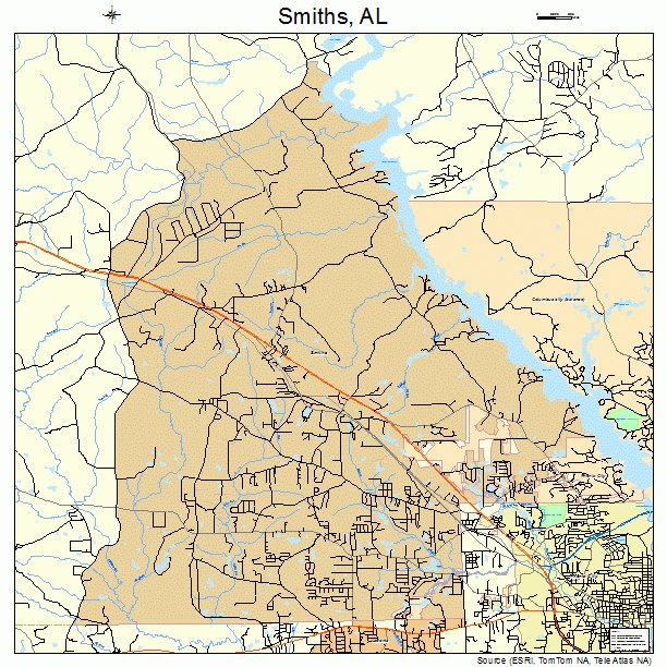 Smiths, AL street map