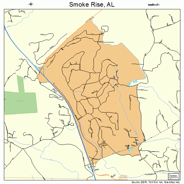 Smoke Rise, AL street map