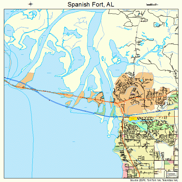 Spanish Fort, AL street map