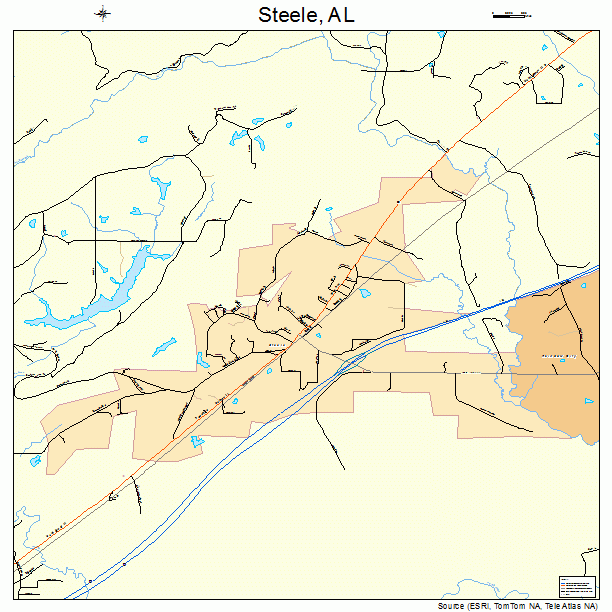 Steele, AL street map