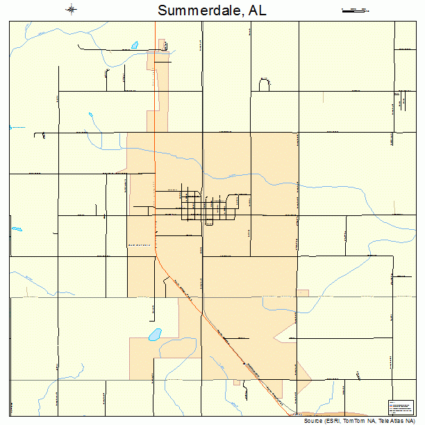 Summerdale, AL street map