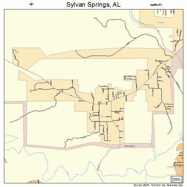 Sylvan Springs, AL street map