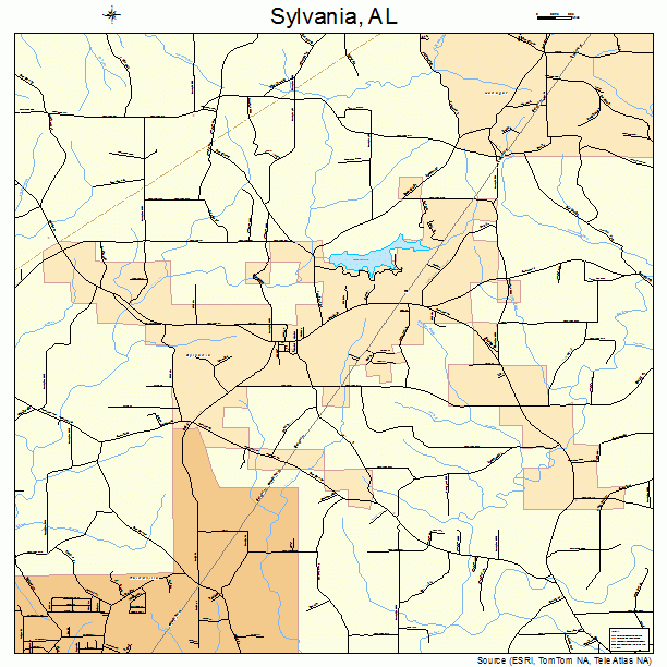 Sylvania, AL street map