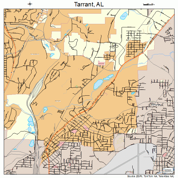 Tarrant, AL street map