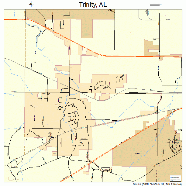 Trinity, AL street map