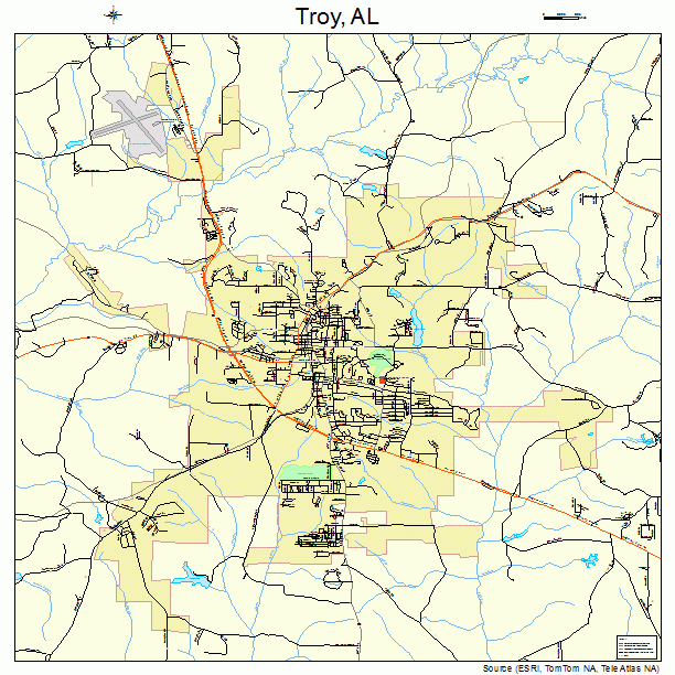 Troy, AL street map