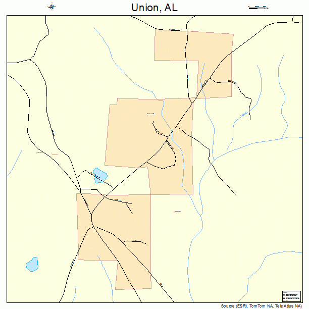 Union, AL street map