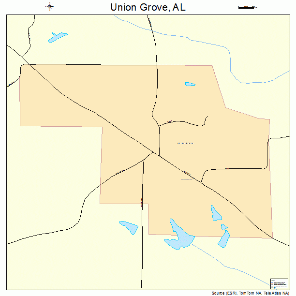 Union Grove, AL street map