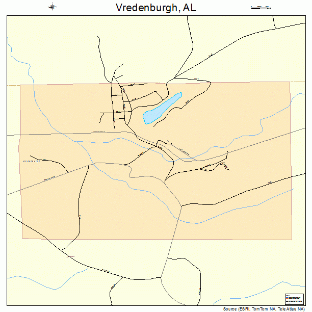 Vredenburgh, AL street map