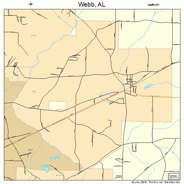 Webb, AL street map