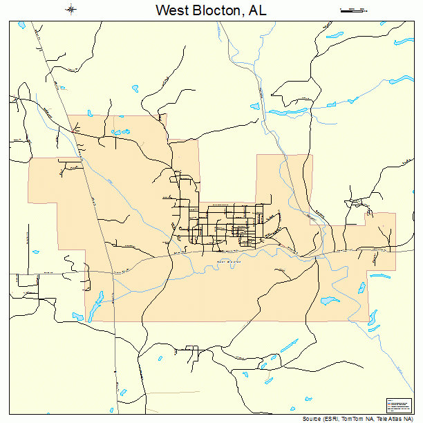 West Blocton, AL street map