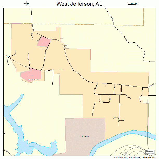 West Jefferson, AL street map