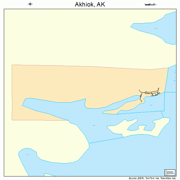 Akhiok, AK street map