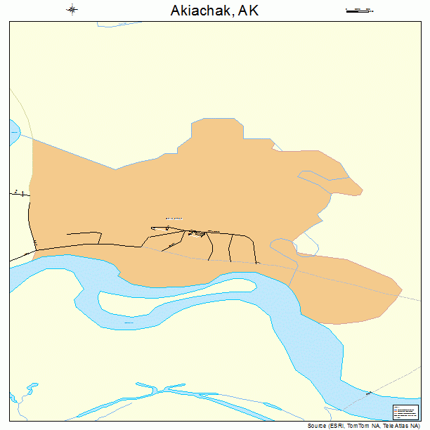 Akiachak, AK street map