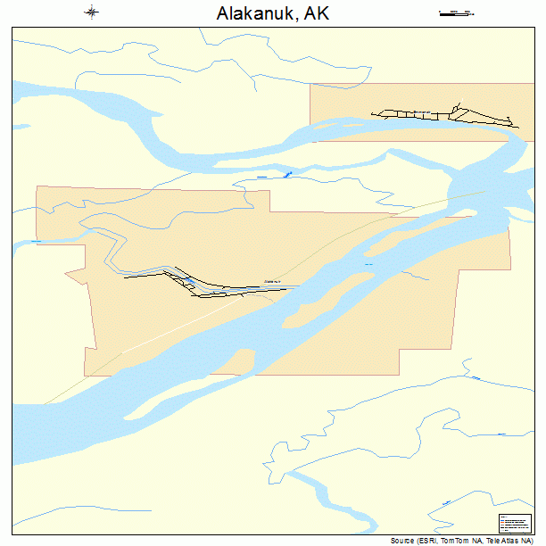 Alakanuk, AK street map