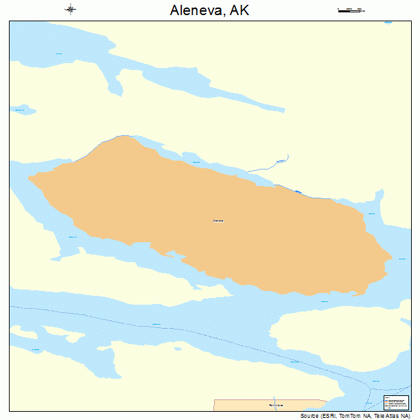 Aleneva, AK street map