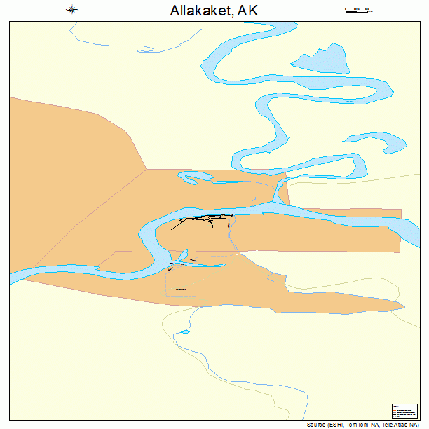 Allakaket, AK street map