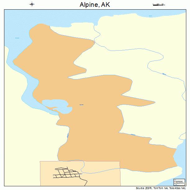 Alpine, AK street map
