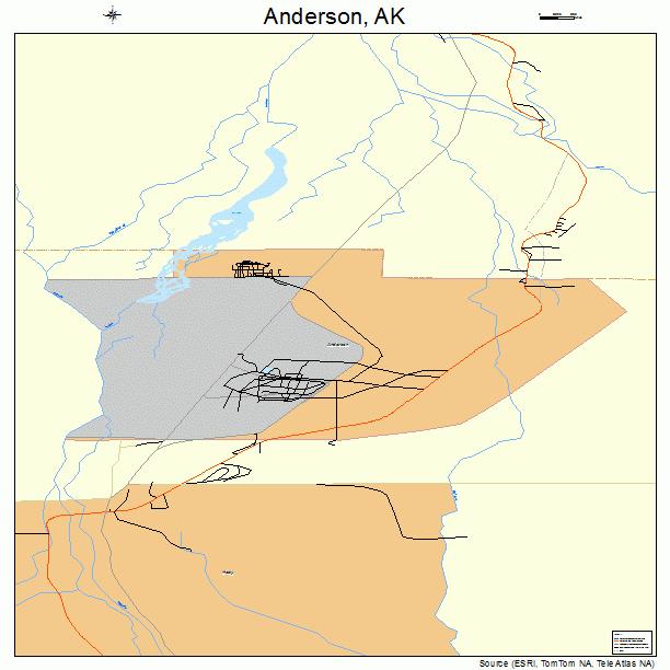 Anderson, AK street map