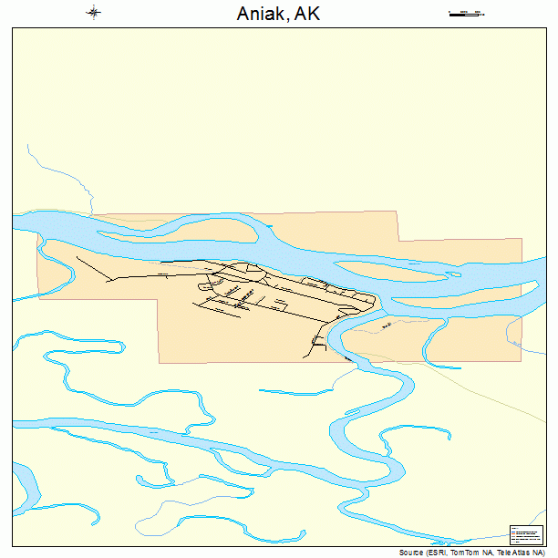 Aniak, AK street map