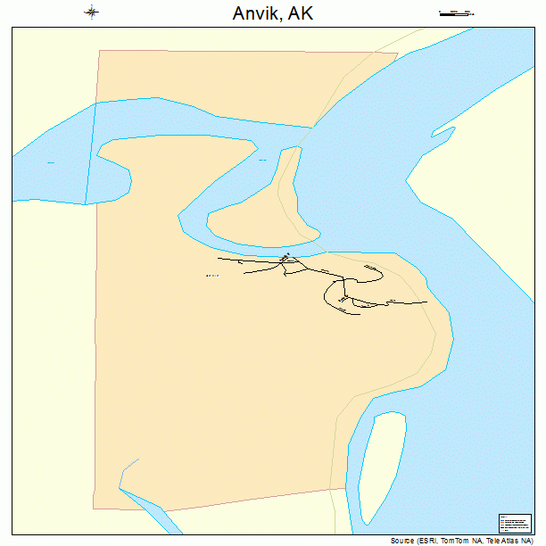 Anvik, AK street map