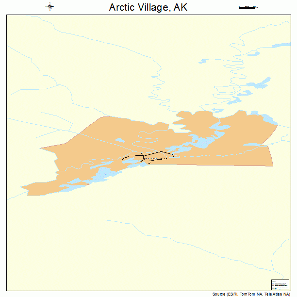 Arctic Village, AK street map