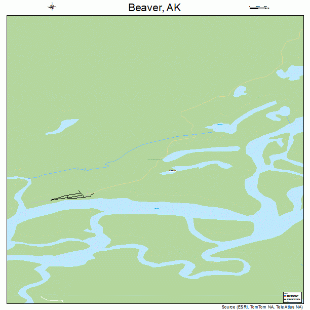 Beaver, AK street map