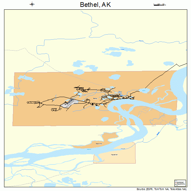Bethel, AK street map
