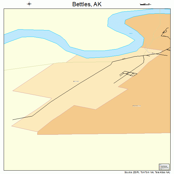 Bettles, AK street map