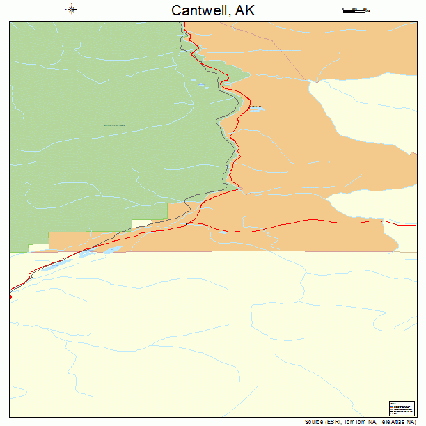 Cantwell, AK street map