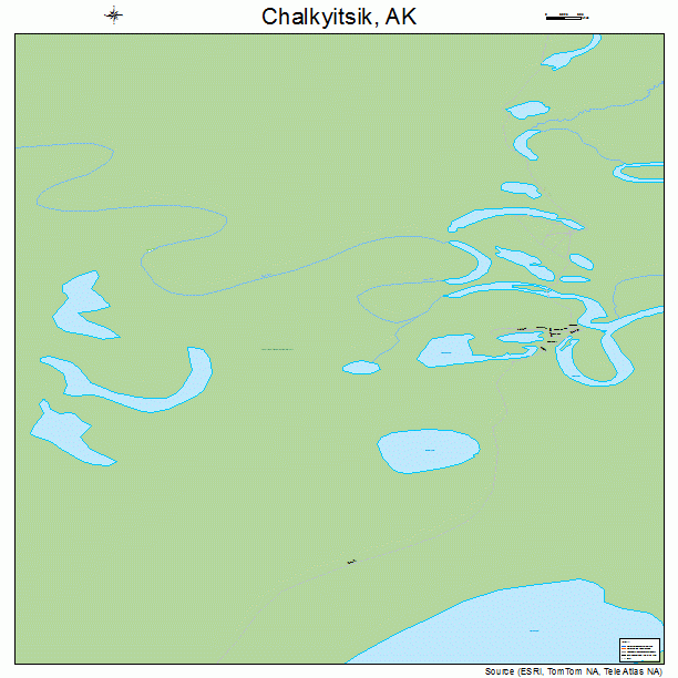 Chalkyitsik, AK street map