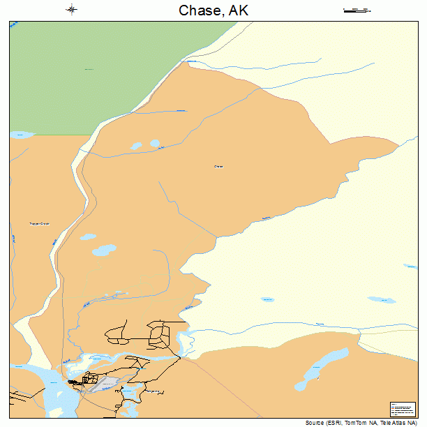 Chase, AK street map