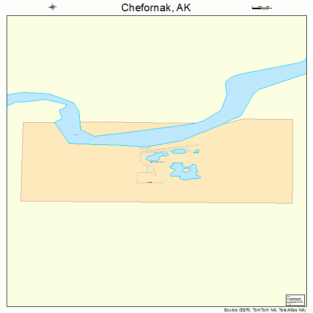 Chefornak, AK street map