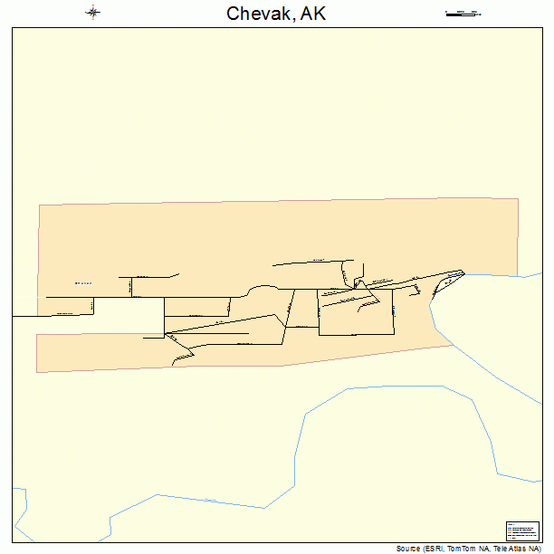 Chevak, AK street map