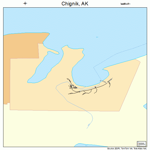 Chignik, AK street map