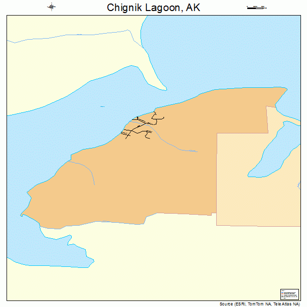 Chignik Lagoon, AK street map