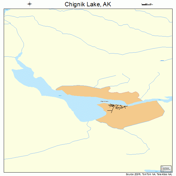 Chignik Lake, AK street map