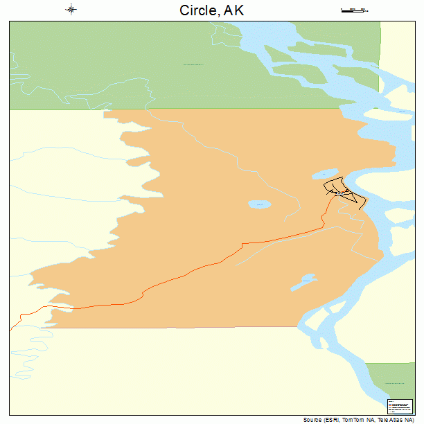 Circle, AK street map